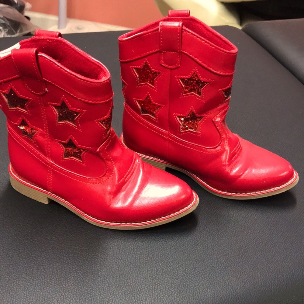 Gymboree toddler red boots size 10
